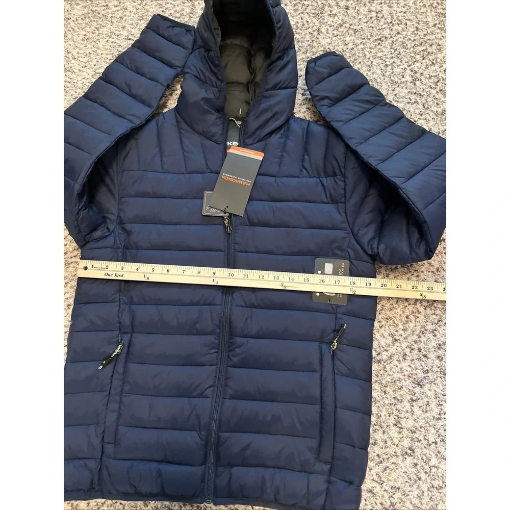 Hawke & Co Men's Sz S Pro series New With Tags Quilted Hoodie Jacket Blue